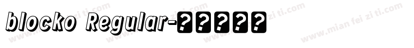blocko  Regular字体转换